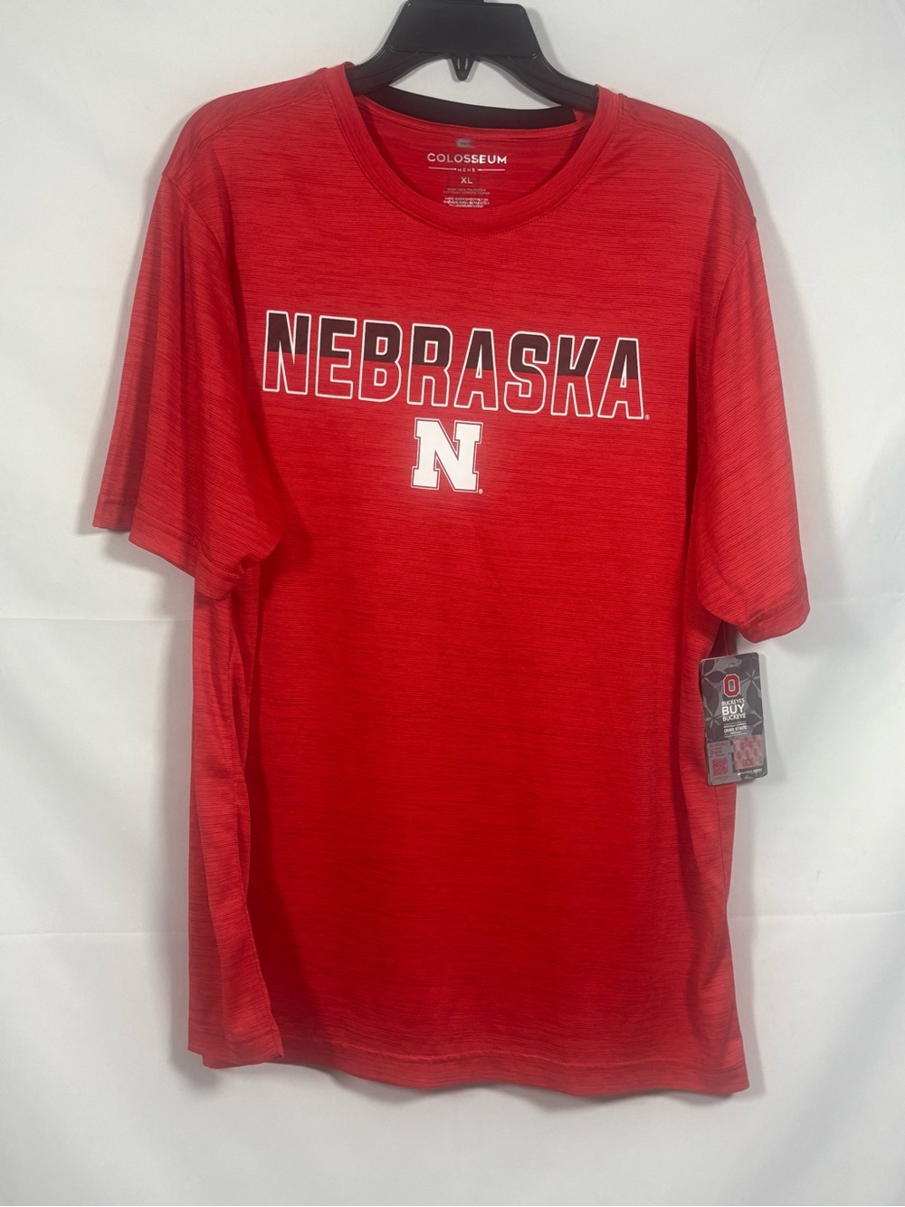 NWT Colosseum Men's Nebraska Red Athletic Tee XL
